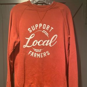 Support local farmers crewneck